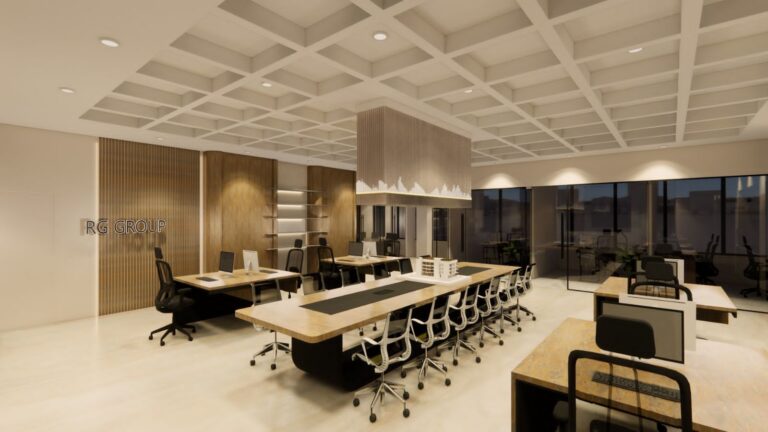 RG Group modern office workspace